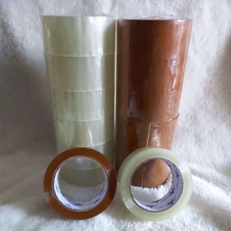 

Lakban besar bening coklat 100yard