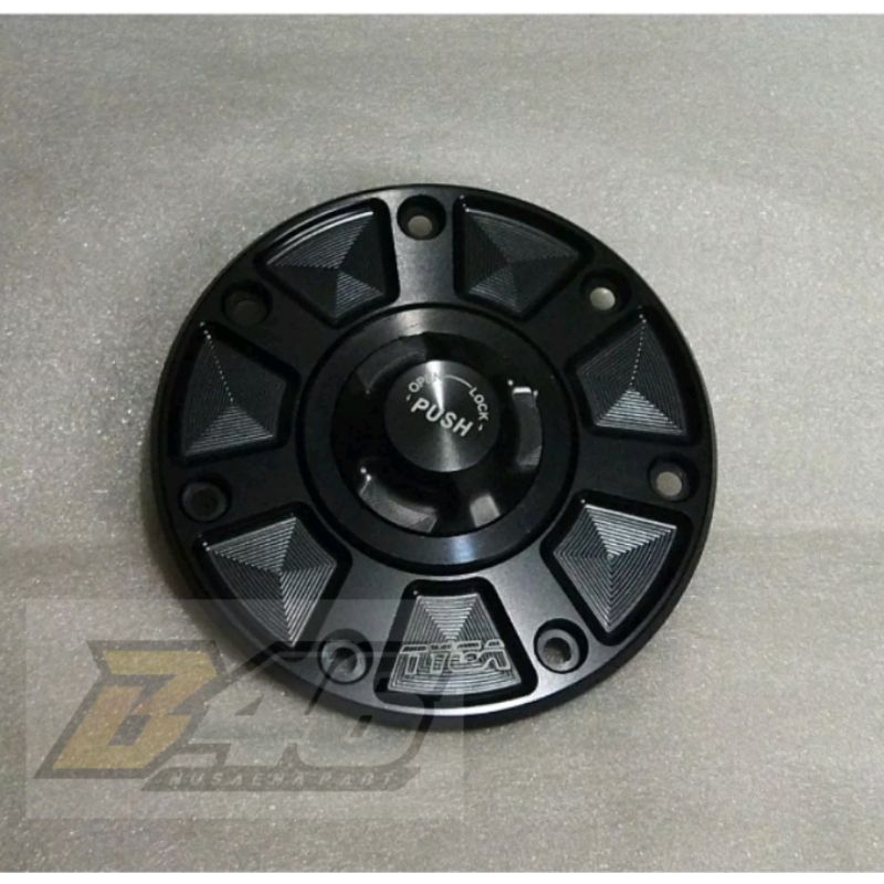 TUTUP TANGKI BENSIN CNC MODEL TYGA UNTUK KAWASAKI NINJA RR R SS