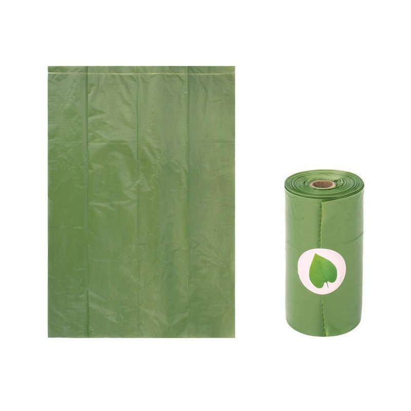 Kantong Plastik Kotoran Anjing Biodegradable Dog Poop Bag Roll - LT15 - Green