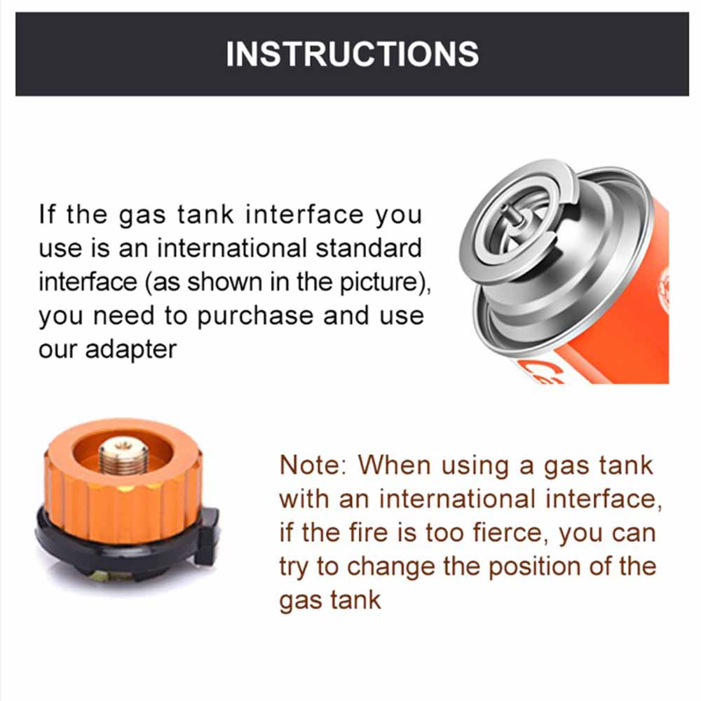 Kompor Gas Lipat Portabel Camping Stove 3 Burner 16cm - WD68 - Silver