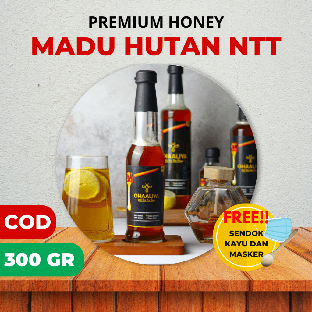 

MADU HUTAN NTT 300 GR MURNI ASLI 100 % HERBAL RAW NATURAL HONEY ANAK DEWASA SUPLEMEN DIET SARANG MADU