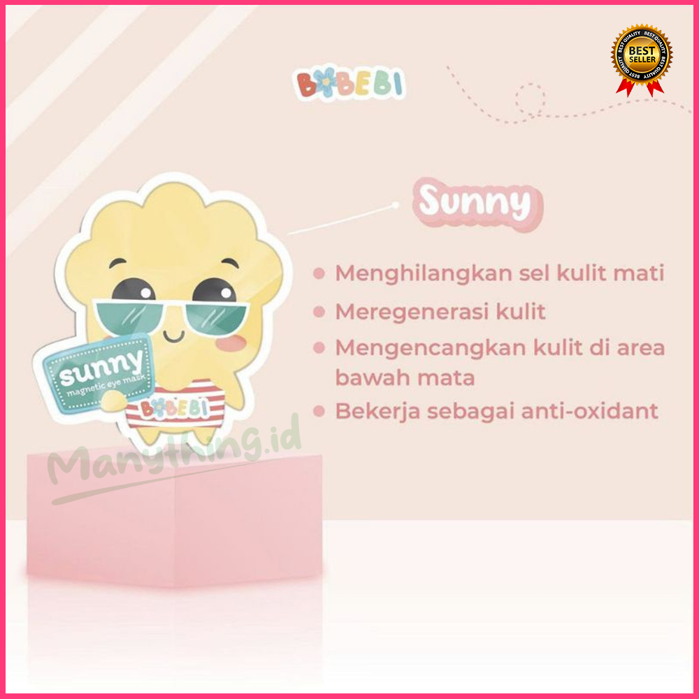 (MANYTHING) BOBEBI Magnetic Eye Mask / BOBEBI MASKER MATA /  Masker Mata 1x Pakai