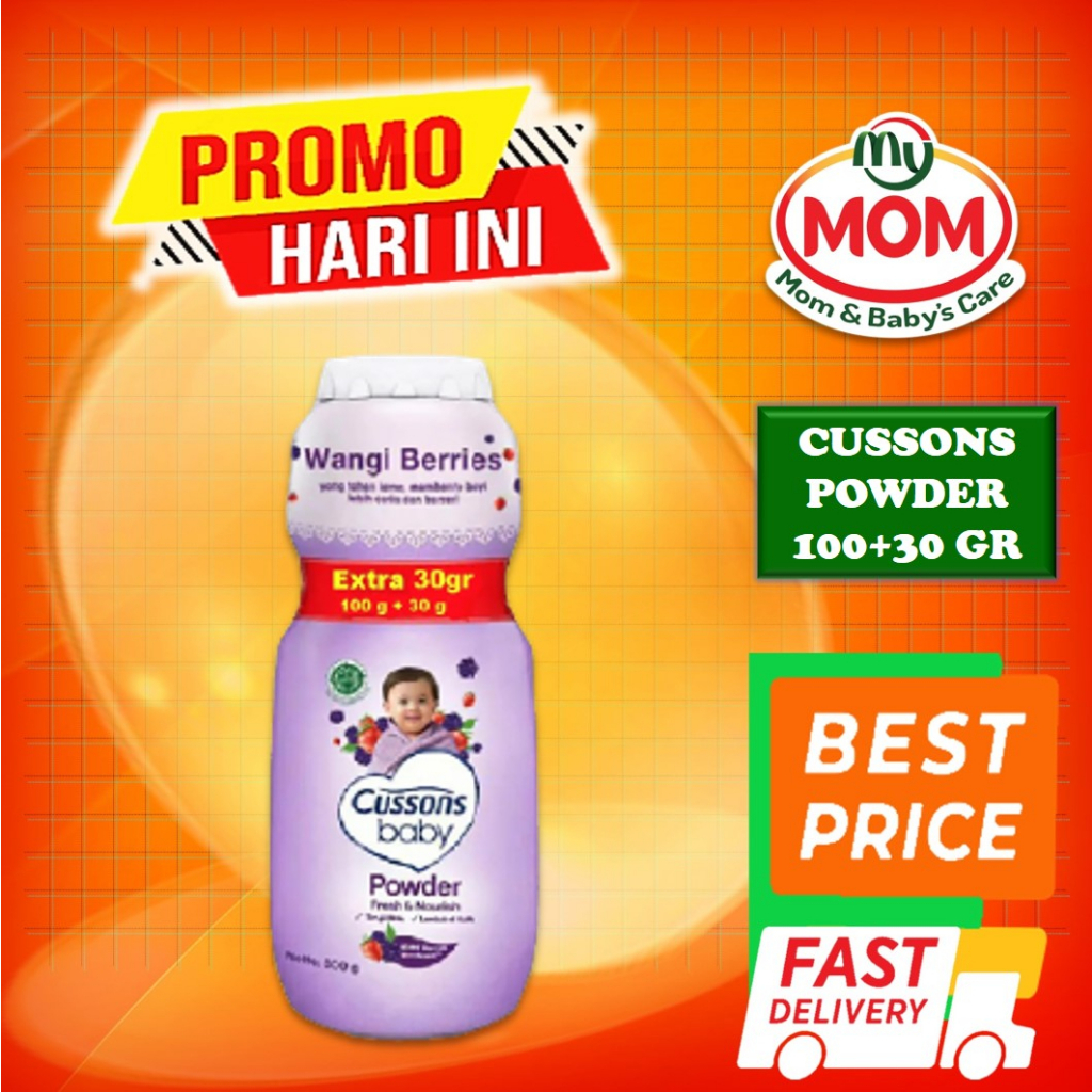 [BPOM] Cussons Baby Powder 100gr + 30gr / Bedak Bayi Cusson / MY MOM