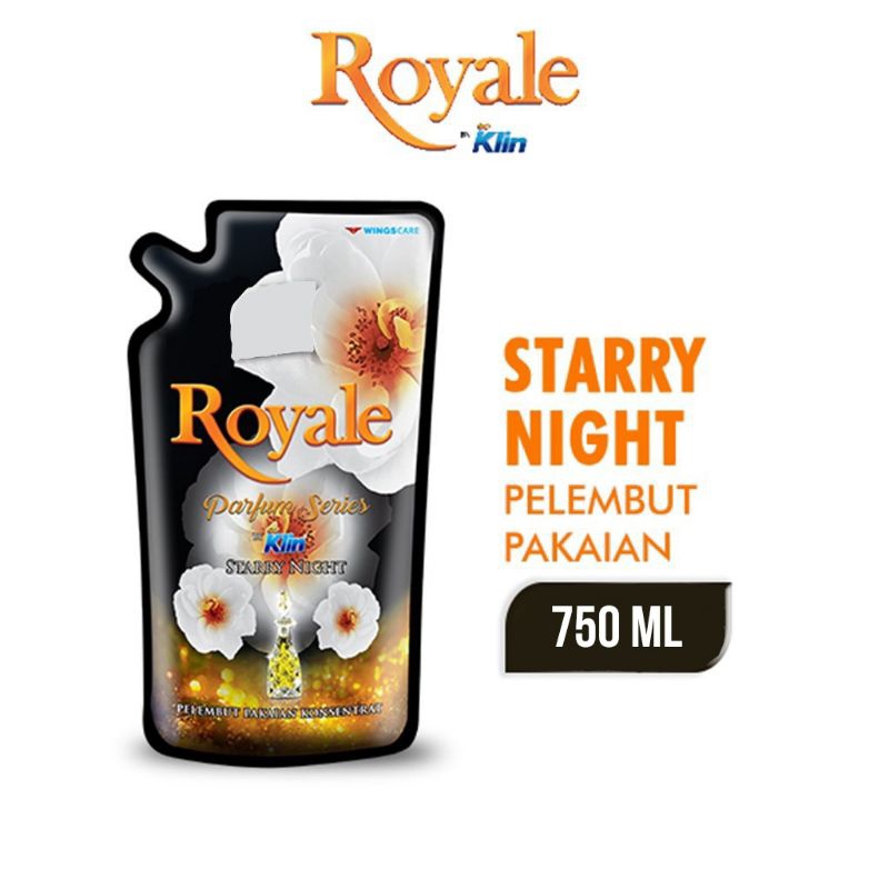 Royale Pelembut dan Pewangi Pakaian White Starry Night Pouch 750ml
