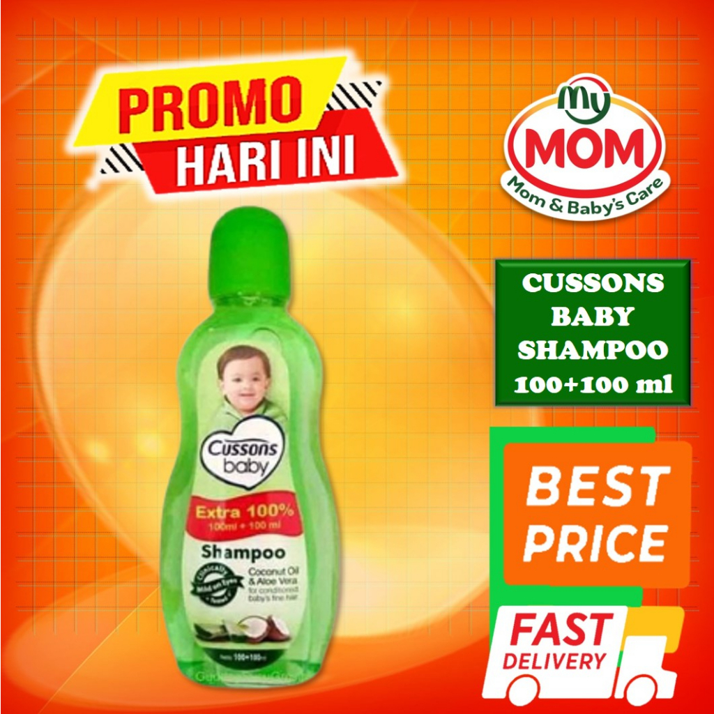 [BPOM] Cussons Baby Shampoo 100ml + 100ml &amp; 50ml + 50ml / Cusson Shampo Bayi 100 ml + 100 ml &amp; 50 ml + 50 ml / MY MOM