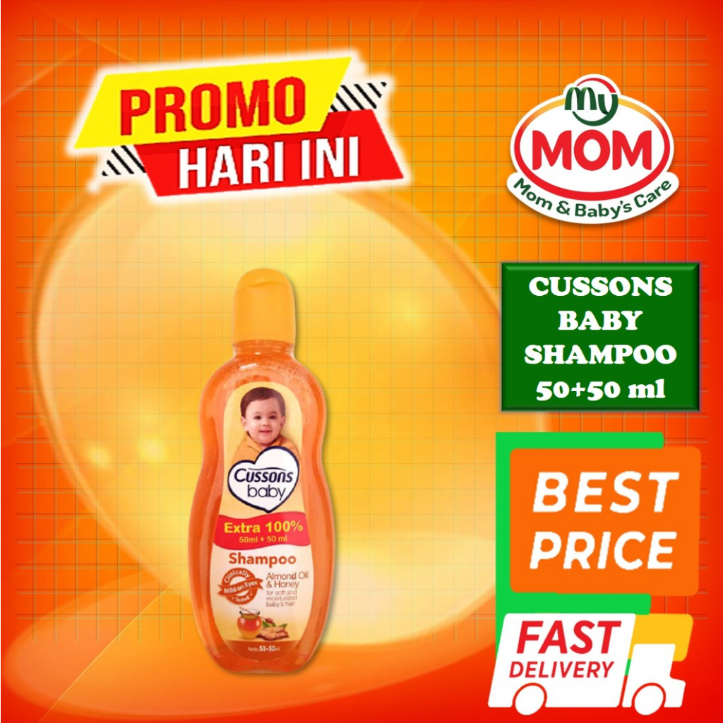 [BPOM] Cussons Baby Shampoo 50ml+50ml  / Cusson Shampoo Bayi / MY MOM