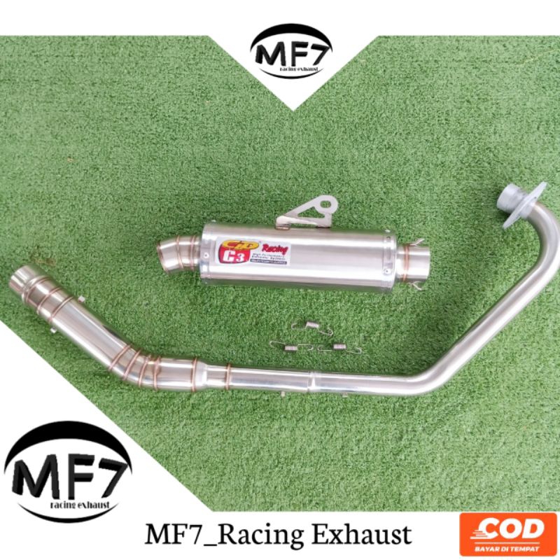 Knalpot CLD C3/Knalpot CLD X Monster/Knalpot Vixion Satria Bison SatriaFu Jupiter Old MXKing  Dll