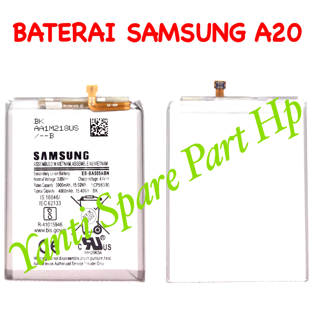 Baterai Samsung A20 A30 A30S A50 A50S EB-BA505ABU Original New