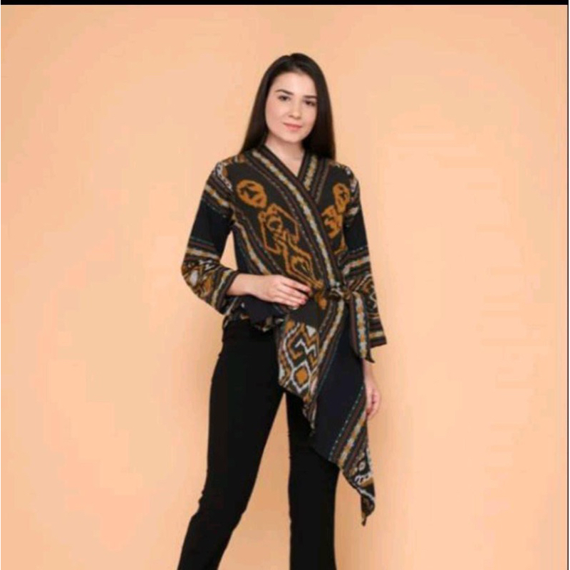 BLOUSE TENUN WANITA / ATASAN WANITA / BATIK KERJA / BAJU KERJA / BLOUSE BATIK WANITA / BLOUSE TENUN 