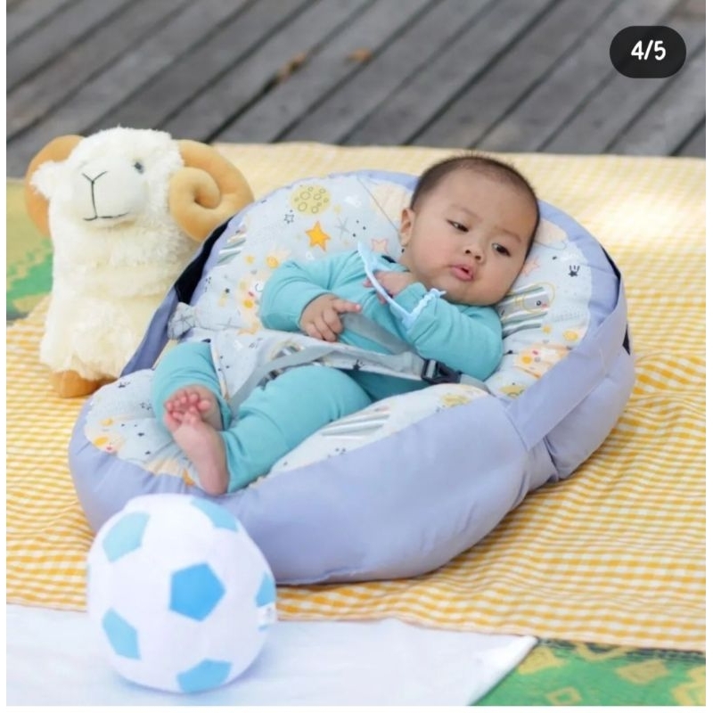 Sofa Bayi Nia Multifunction + Bantal Lengan Dino Series NBS 8001/happy fox/earth series