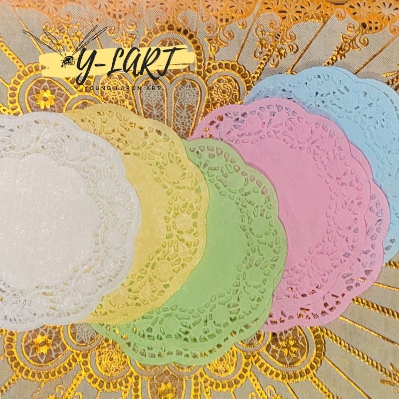 

Doilies Paper 5.5 inch (10pcs) Kertas Alas Renda - Pastel Mix