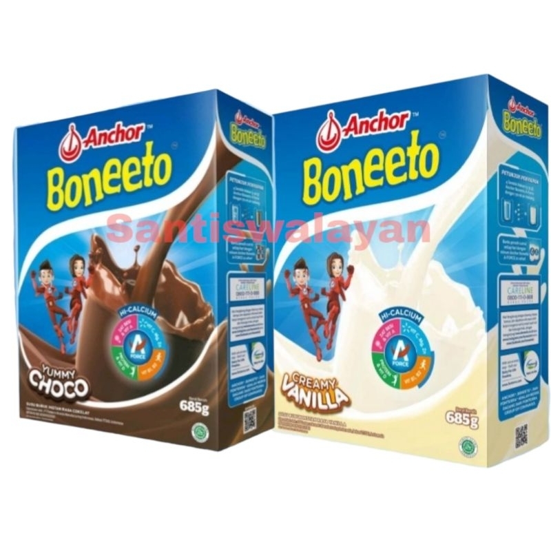 

Boneeto Susu Bubuk Anak Sekolah Cokelat / Vanila 685gr Susu Pertumbuhan