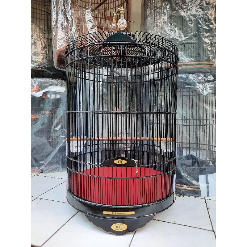 SANGKAR MURAI BNR DOFF HITAM NO 2 KOMPLIT KWALITAS DI JAMIN PUAS//AKSESORIS