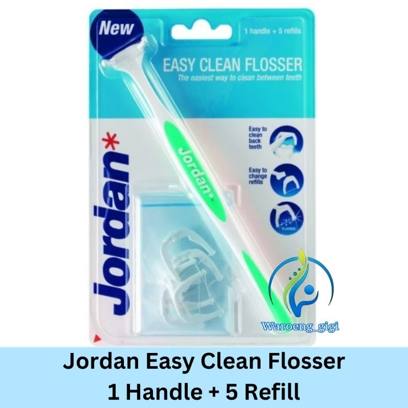 Jordan Easy Clean Flosser Dental Floss ( Handle + Refill )