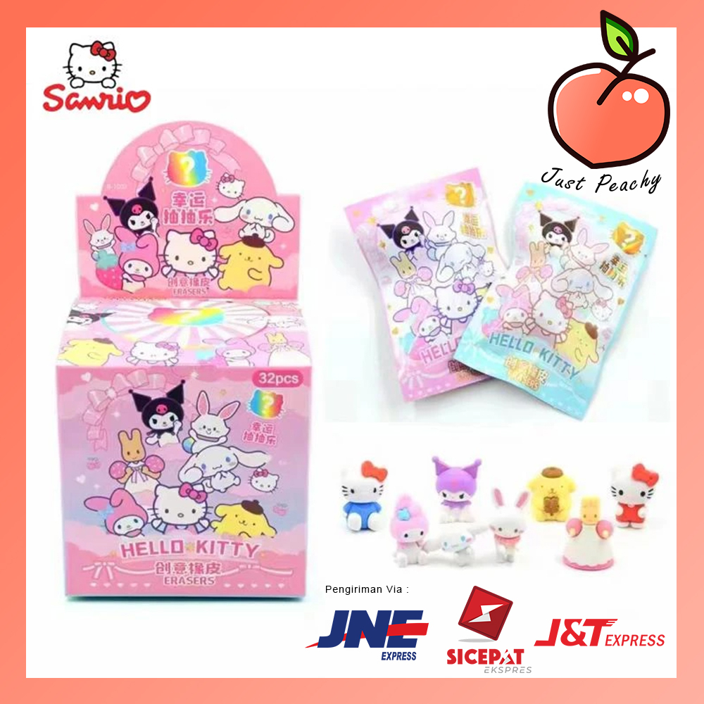 

Sanrio Blind Bag Eraser Penghapus Karet Hello Kitty Kuromi My Melodi Viral Misteri Alat Tulis 1 pcs