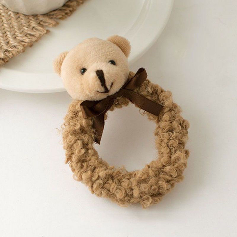 IKAT RAMBUT WANITA BEAR RABBIT AKSESORIS RAMBUT SCRUNCHIE KOREA IMPORT