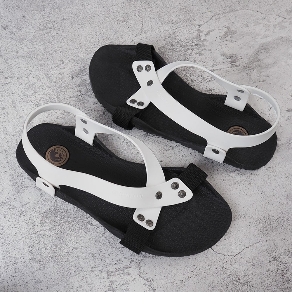 Sandal Tali Pria Borneo Black Original Sendal Camou Bahan Rubber Full Karet Anti Licin Dan Tahan Lama-Warna All Varian