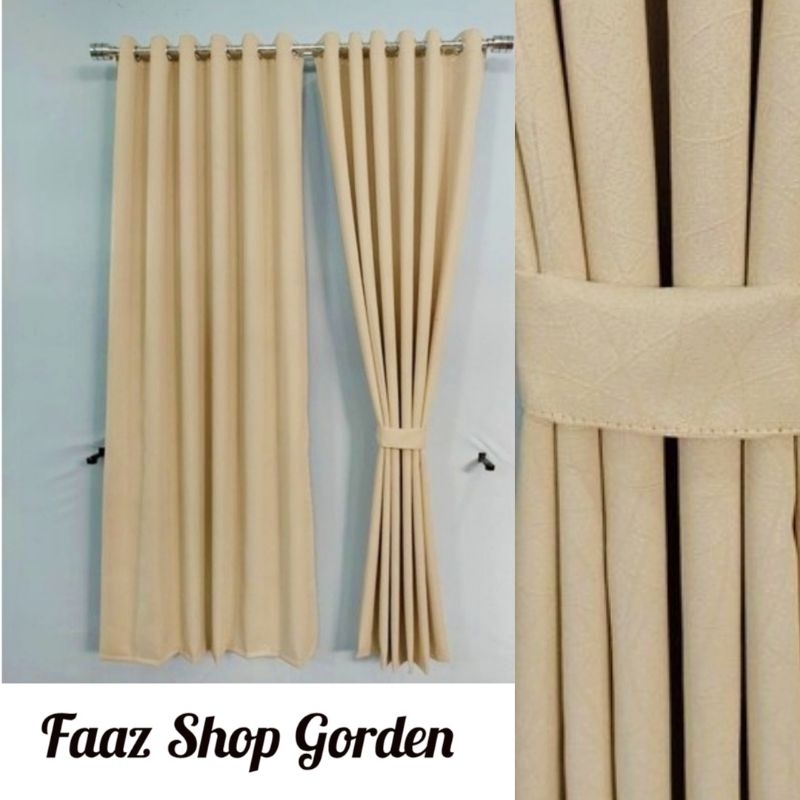 Gorden Pintu Kamar Gorden Jendela Panjang Polos Gorden Blackout Premium Gorden Mewah Korden Pintu