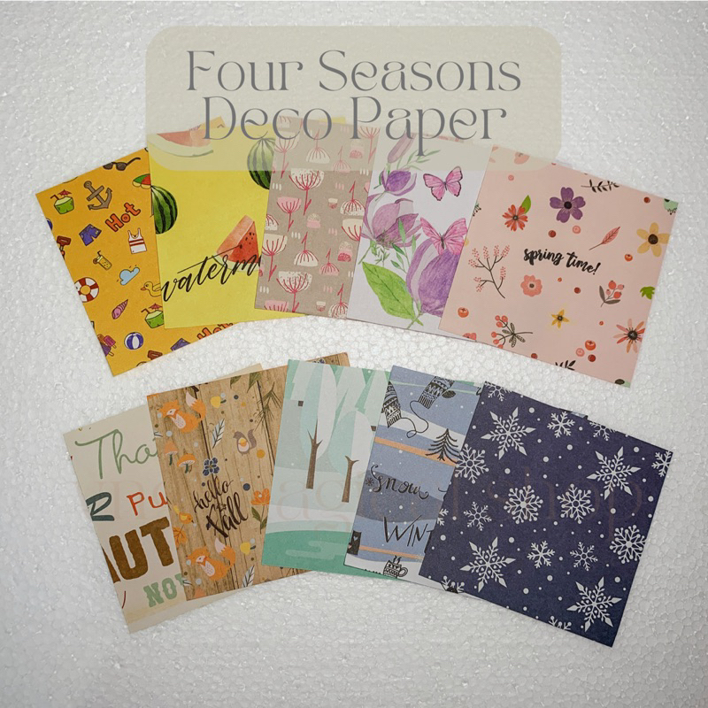 

Deco Paper Kertas Motif Dekorasi Scrapbook Bullet Journal Diary