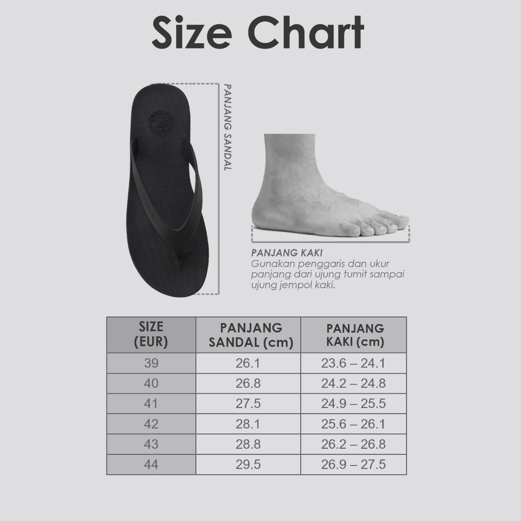 CAMOU Sandal Jepit Pria Sendal Flip Flop Tali Wr Jetblack Bahan Full Karet Anti Licin Tersedia Ukuran 39-40