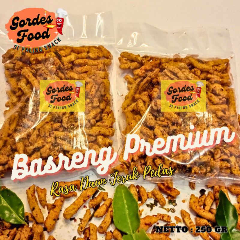 

BASRENG STIK PREMIUM/PEDAS DAUN JERUK/ORIGINAL/ GORDES FOOD/250gram/Terlaris