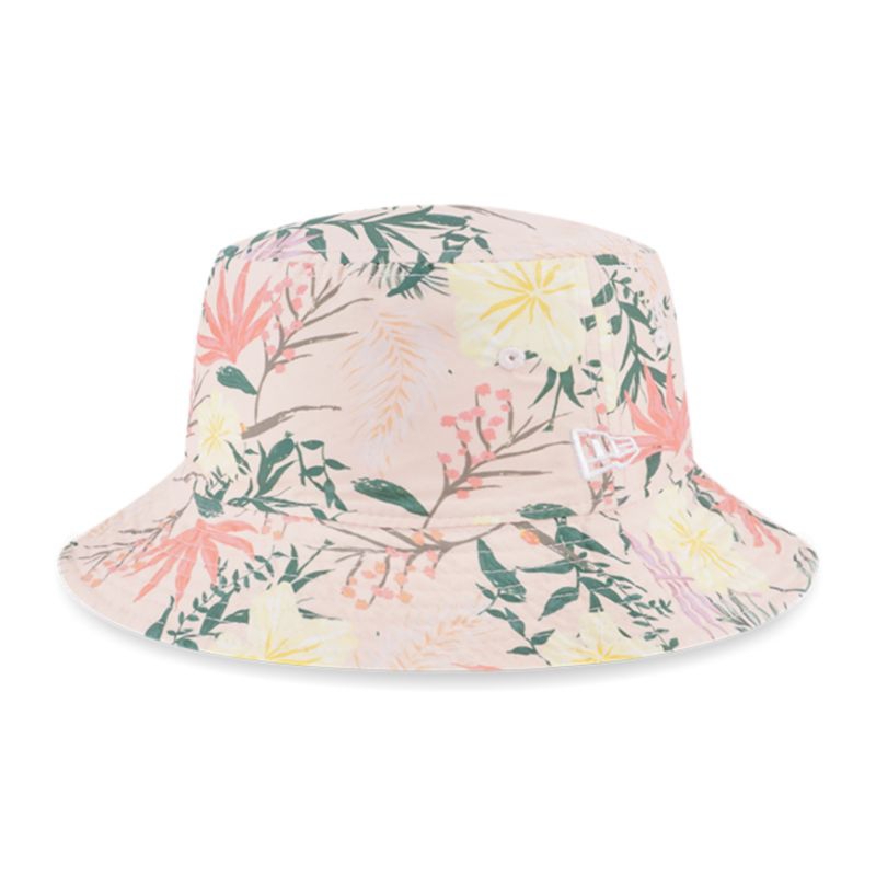Bucket Hat New Era Cap Floral Reversible Pink Original
