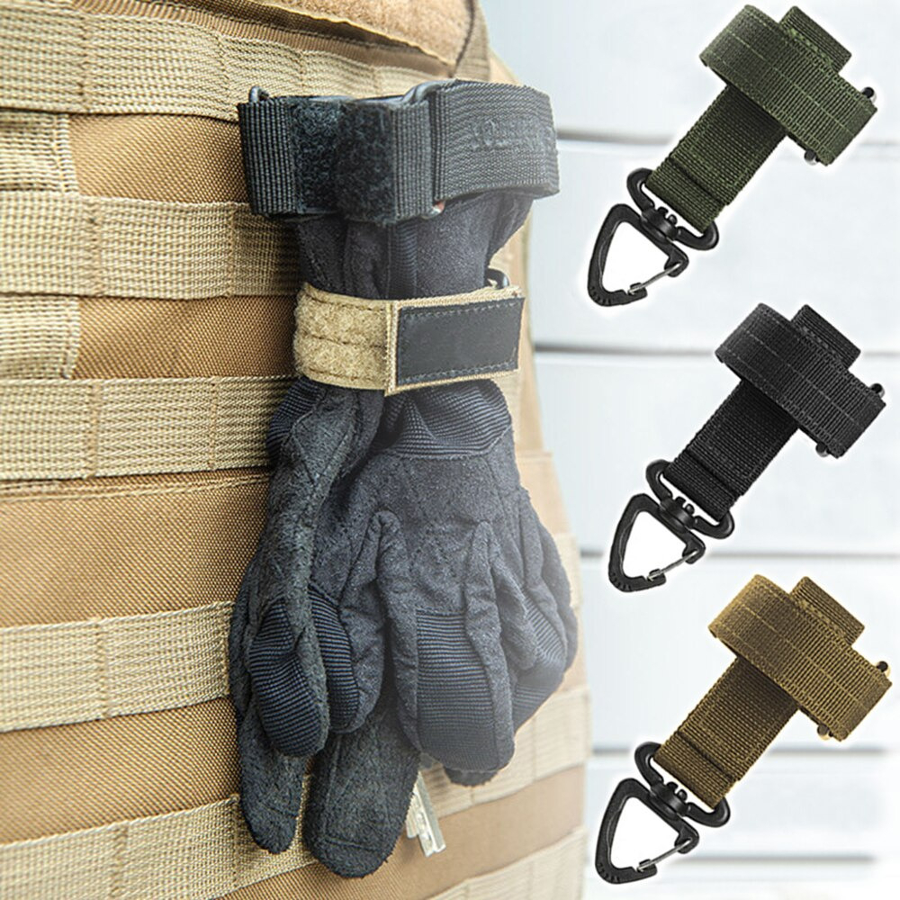 Quickdraw Carabiner Tactical Military Nylon Belt with Hook` Karabiner Klip Kew` Gantungan Kunci Aluminium Alloy` Keychain Lock Buckle