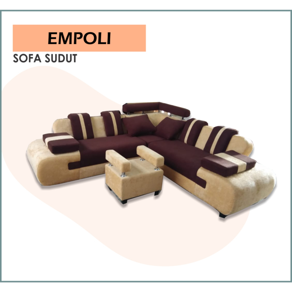 Sofa Sudut L EMPOLI / SOFA MINIMALIS MURAH BERGARANSI