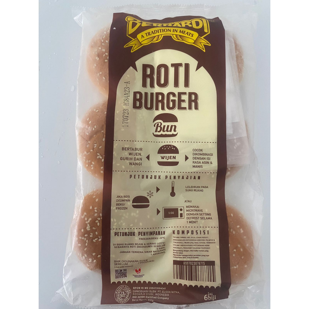 

Bernardi Roti Burger Wijen 6 pcs