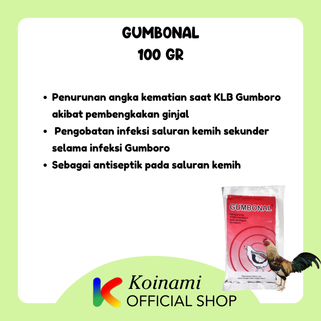 GUMBONAL 100 gram OBAT AYAM / MEDION