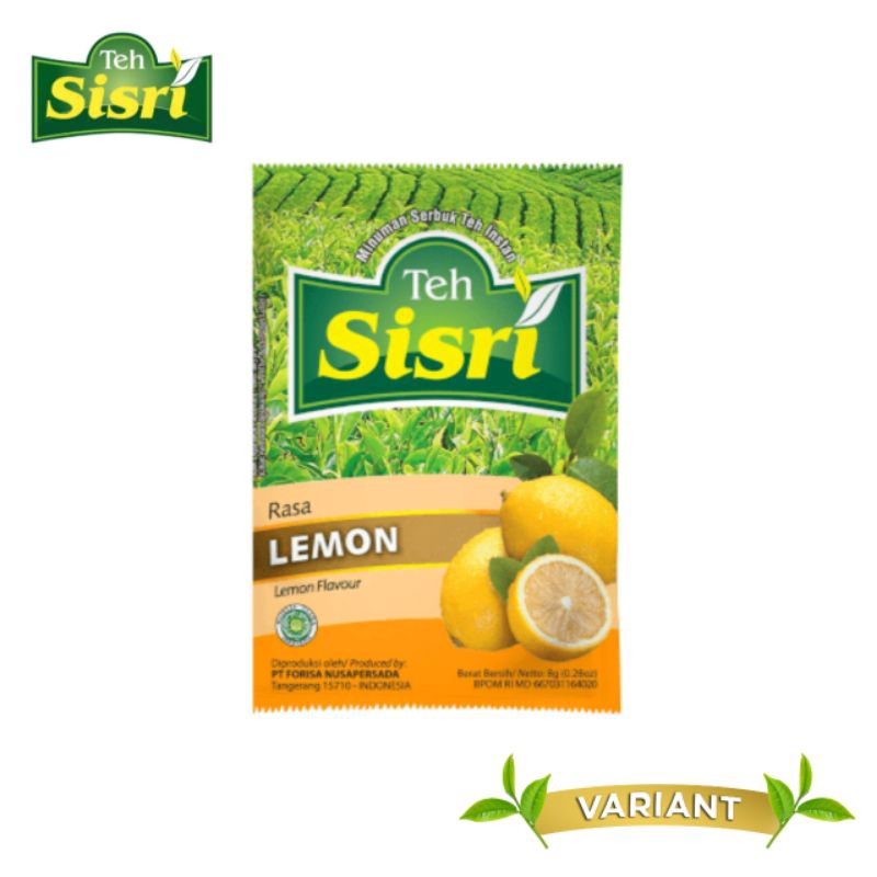 

Teh Sisri Rasa Lemon 1Pcs 8gr