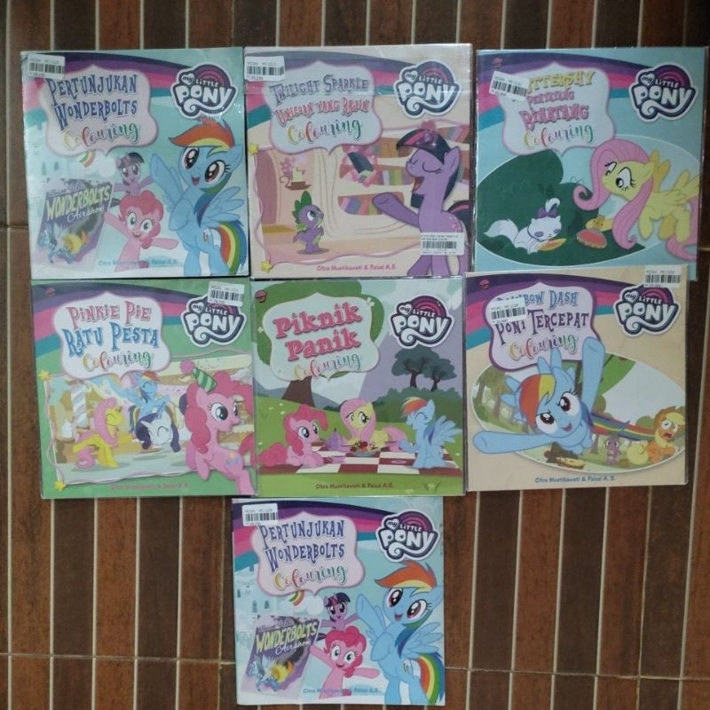 colouring book little pony. buku mewarnai my little pony