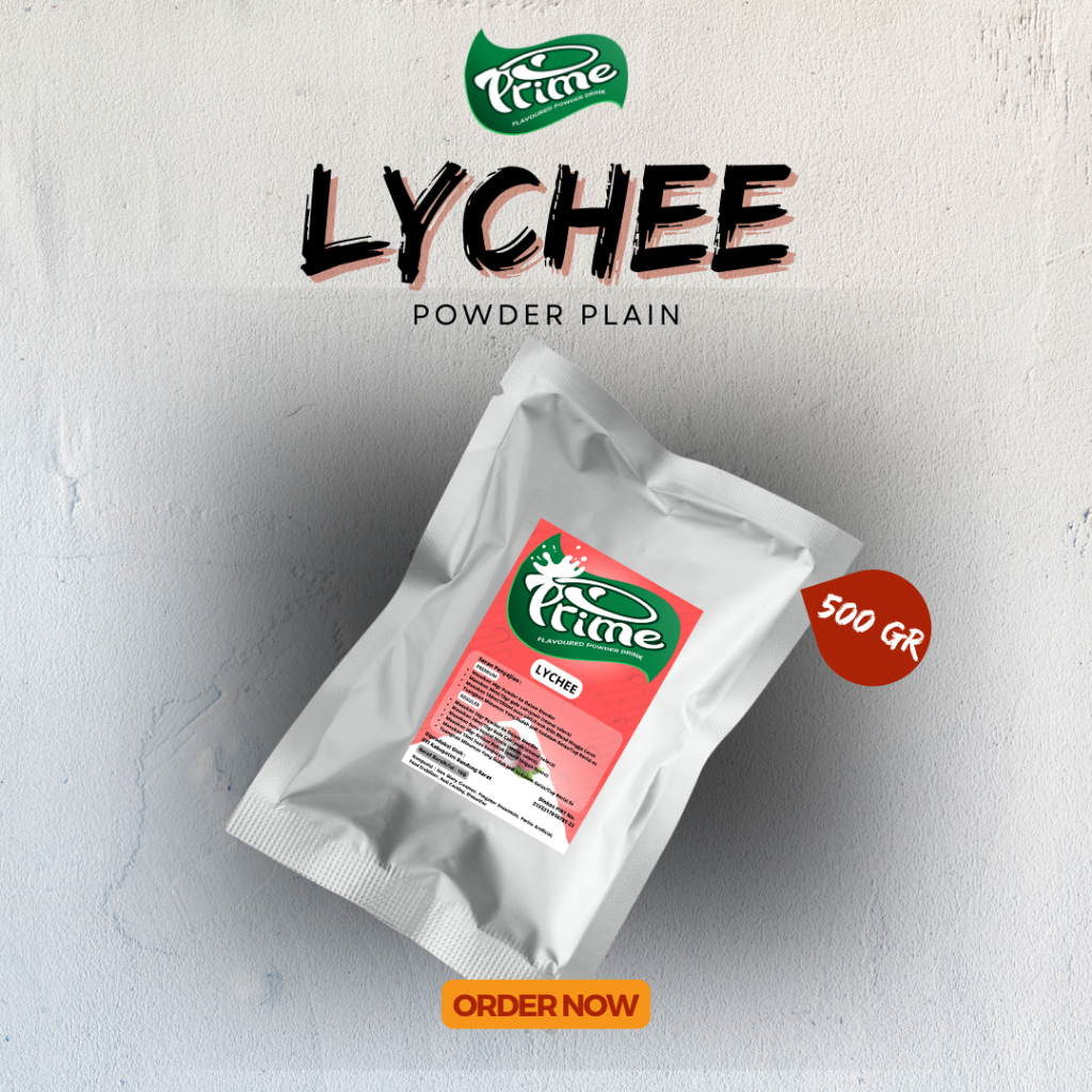 

Powder Prime Lychee / Bubuk Minuman Lychee 500 gr