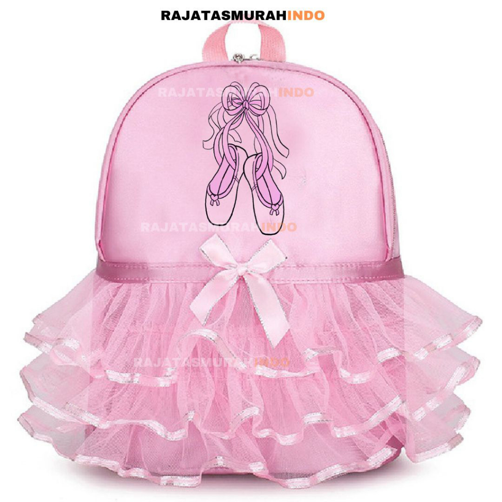 PTS - Tas Ransel Anak Perempuan - Tas Balerina - Pair Of Shoes - Tas Pita - Tas Renda - Tas Balet