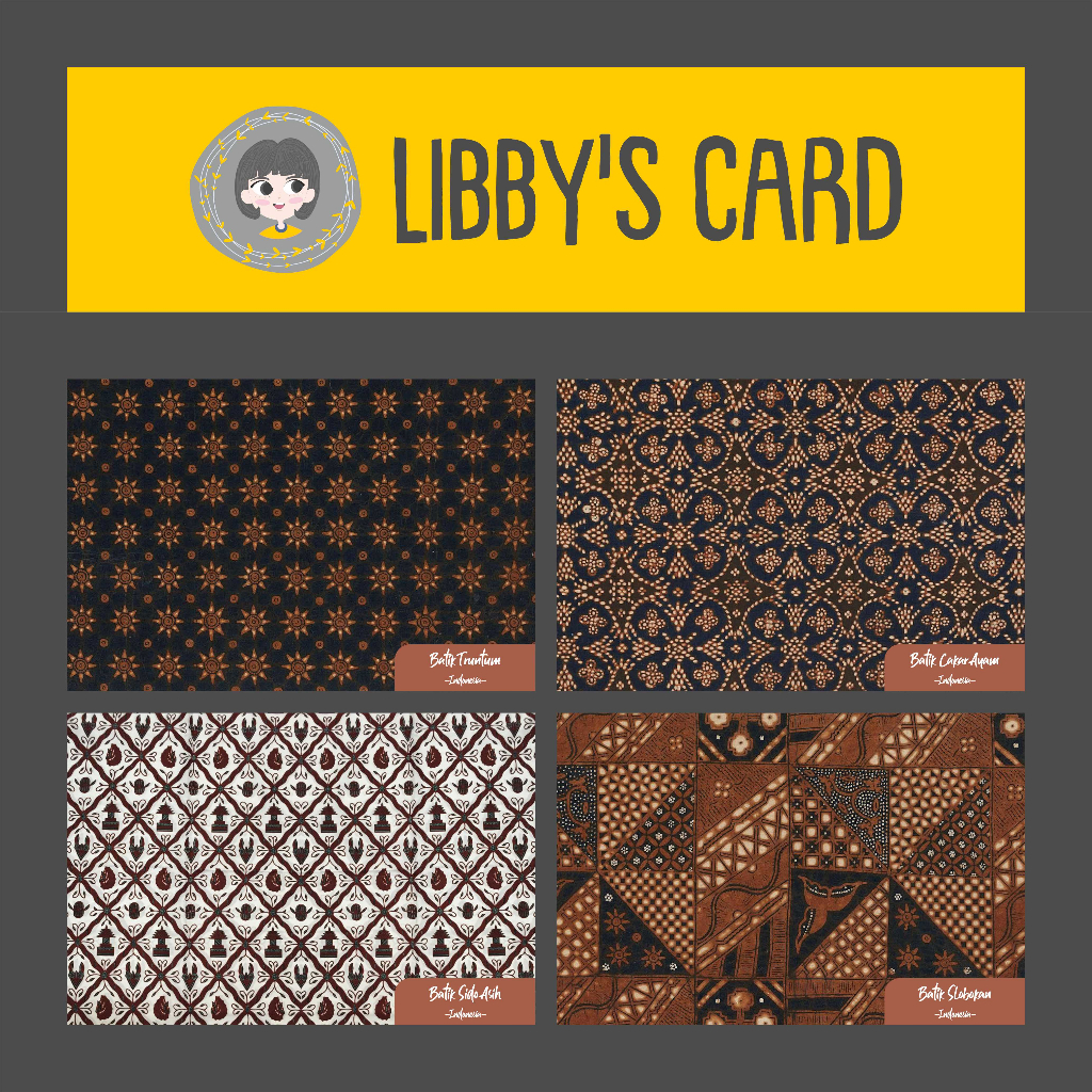 

Postcard / Kartu Pos Seri Batik 1