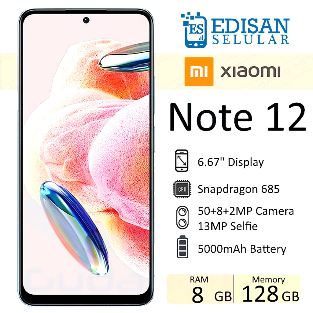 Xiaomi Redmi Note 12 8/128 GB Garansi Resmi