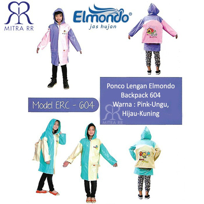 Jas Hujan Elmondo Anak Ponco BACKPACK 604