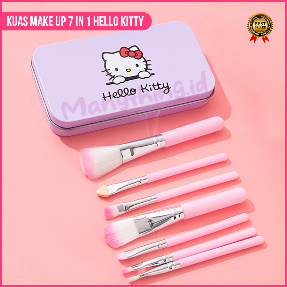 Kuas Make Up 7 in 1 Hello Kitty / Make Up Tools / Make Up Brush Termurah