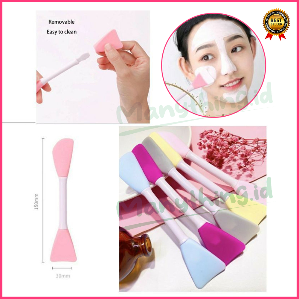 silicone (2in1) / kuas masker silikon / kuas warna