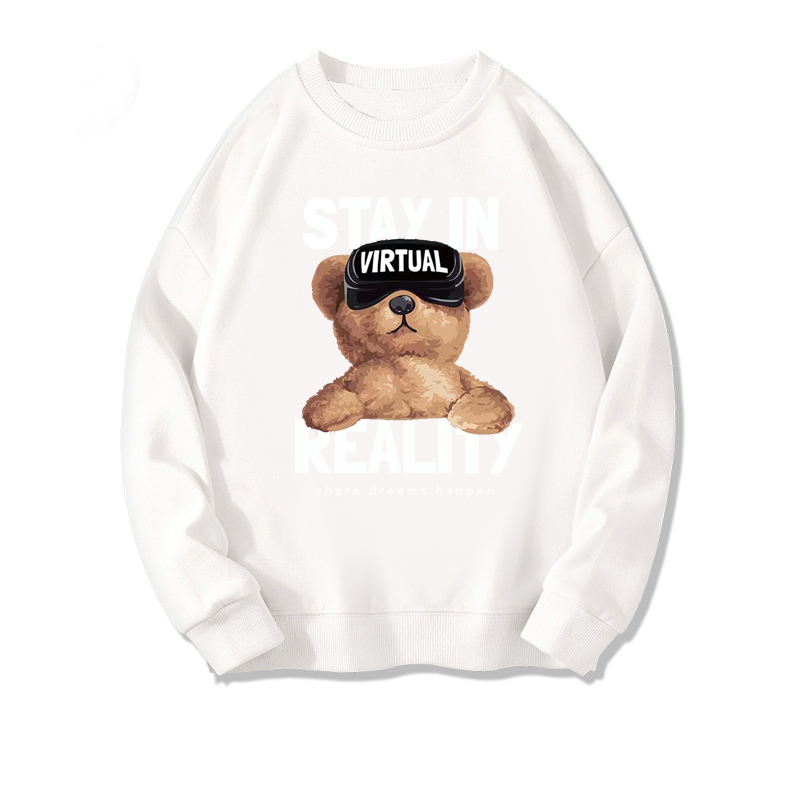 Sweater Cute Bear kaos oversize baju korean style wanita