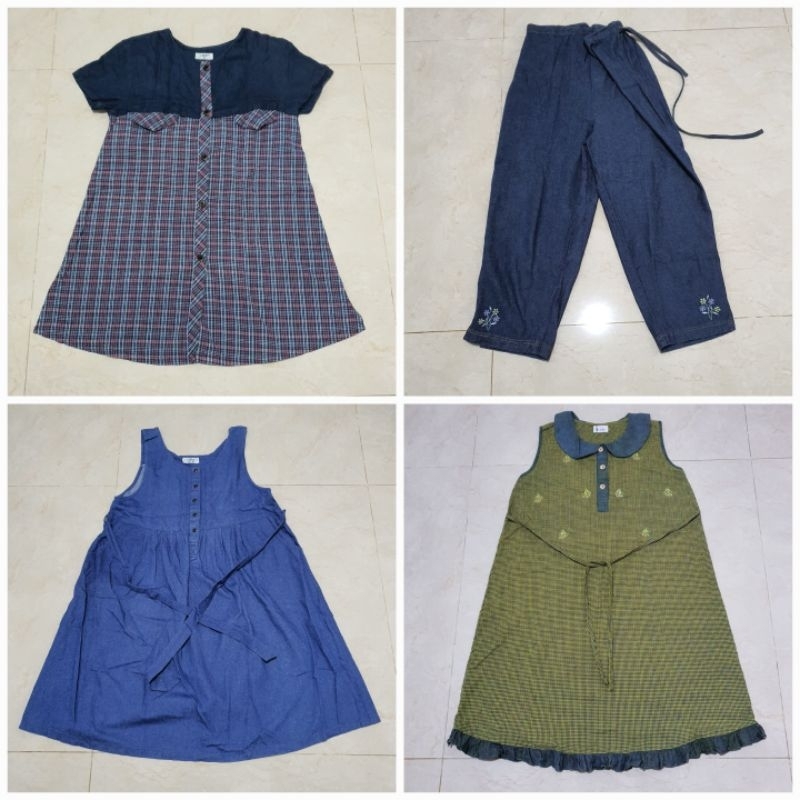 Baju Dress Atasan Bawahan Ibu Hamil preloved / bekas