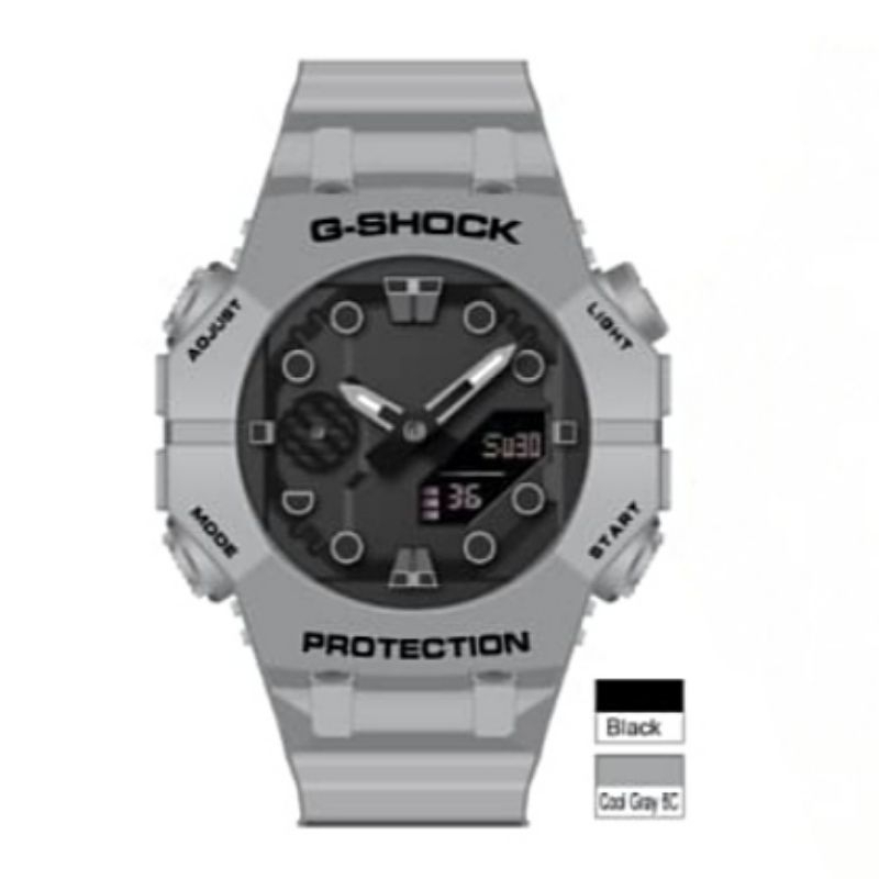 NEW GA-001B JAM TANGAN GSHOCK CASIO WATER RESISTANCE KUARSA RUBBER DUALTIME