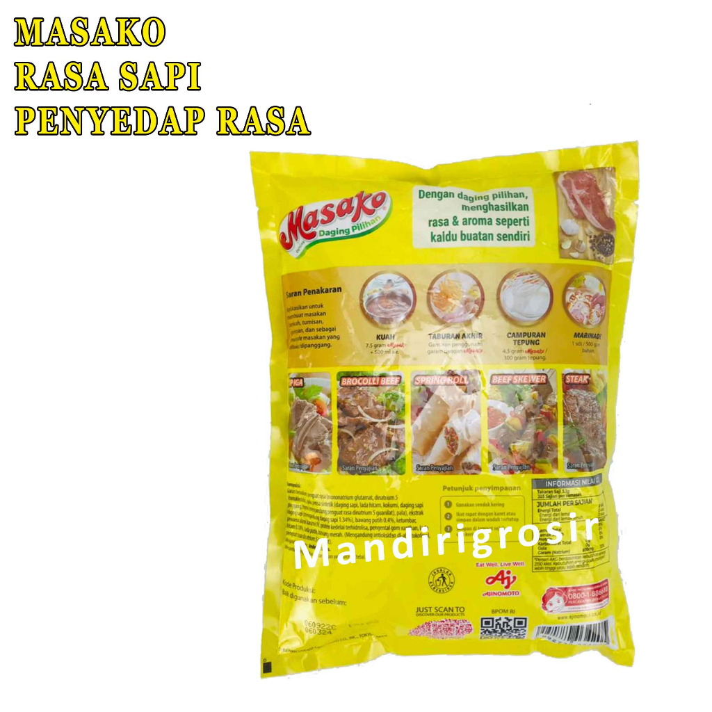 MASAKO PENYEDAP RASA SAPI 1kg * PENYEDAP RASA