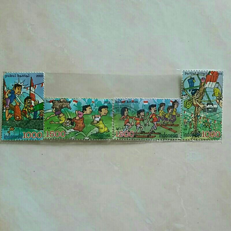 

(AB) Perangko Indonesia 2003 Lomba Tradisional Set Lengkap 4pcs Used
