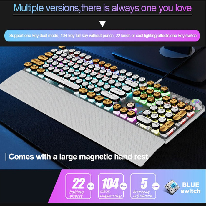 Keyboard Gaming Mechanical AULA F2088 Multimedia Wired - F2088