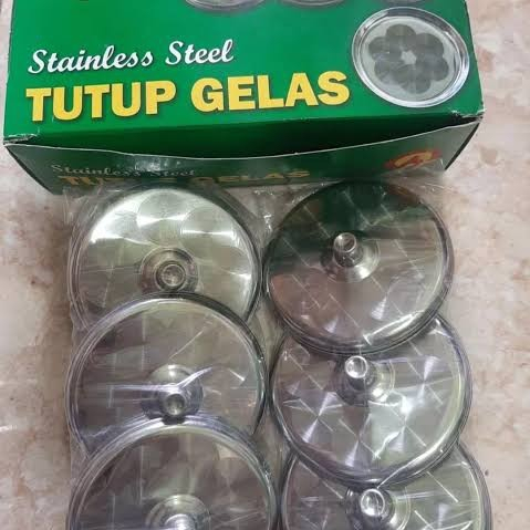 Tutup Gelas Stainless Bara Logam