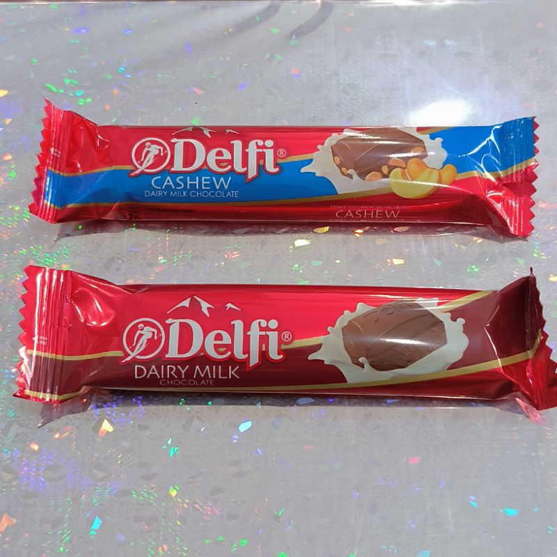 delfi coklat daily milk almond &amp; cashew 27gr cokelat valentine