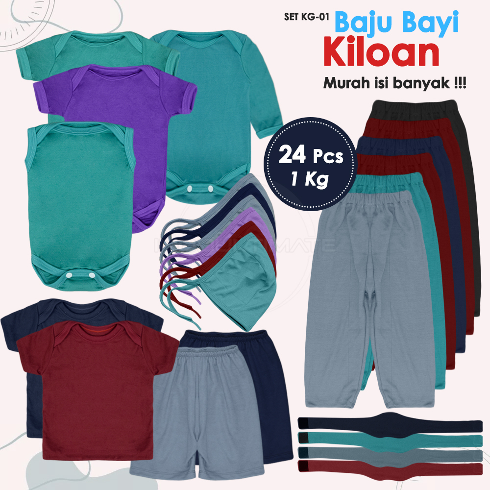 Paket Perlengkapan Bayi Baru Lahir SET-KG-01 Baju Set Kiloan Anak Bayi Balita Baju Atasan Jumper Bayi Celana Bawahan Bayi Baru Lahir SET-KG-02 SET-KG-04