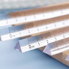 Transparent Triangle Ruler Penggaris Segitiga 15CM &amp; 20CM