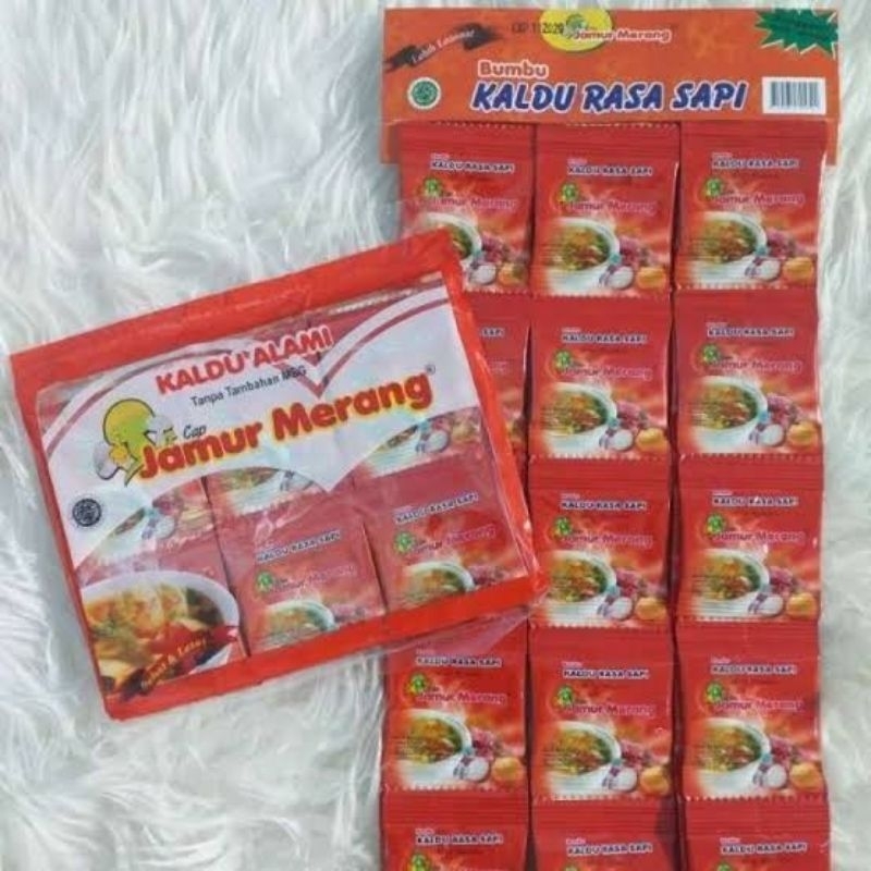 Kaldu alami cap jamur merang non MSG sehat rasa original jamur sapi ayam 3 gram ECER 1 BUNGKUS